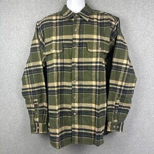 Field & Stream Plaid Flannel Heavy Weight Shirt Jacket Size Large Tall